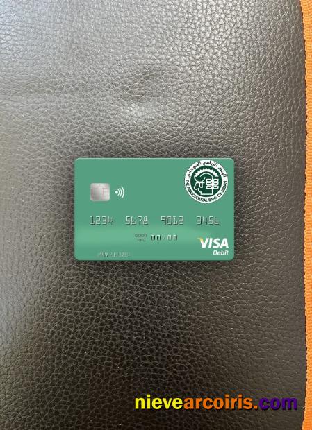 Sudan The Agricultural Bank of Sudan visa debit card photolook